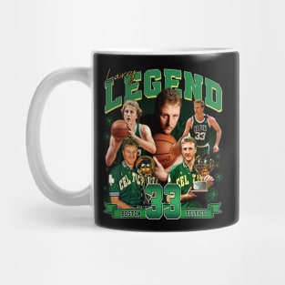 Larry Bird Legend Air Bird Basketball Signature Vintage Retro 80s 90s Bootleg Rap Style Mug